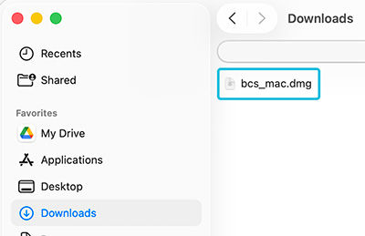 /Find the mac_bcs DMG file