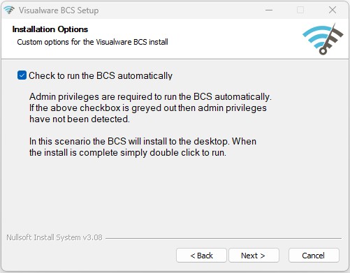BCS installer service
