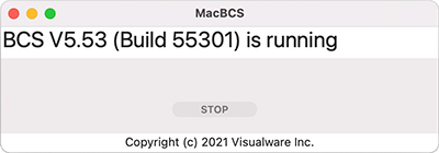 bcs user interface for Mac